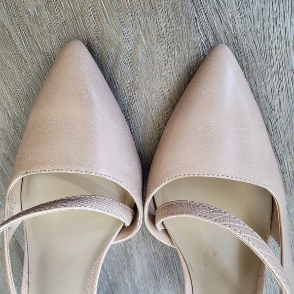 Aldo Nude Sling Back High Heel Size 9 - Picture 6 of 15